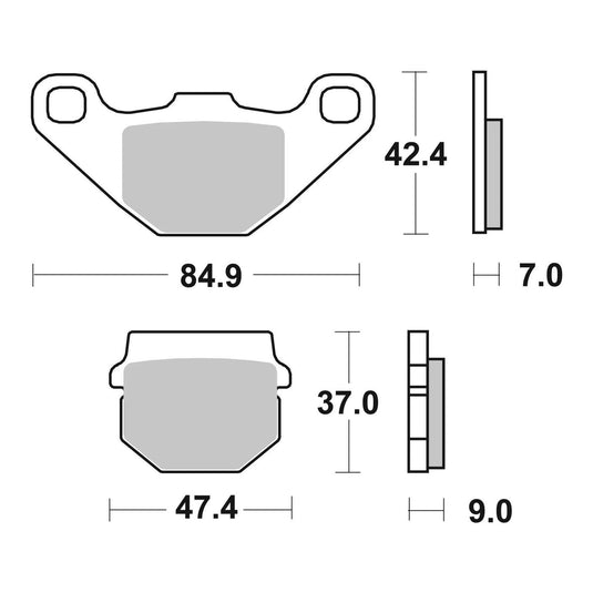 Brembo Upgrade Sinter Front Brake Pads 07KA07SX