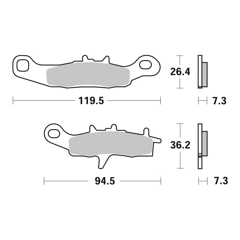 Load image into Gallery viewer, Brembo Prime Sinter Front Brake Pads 07KA22SD
