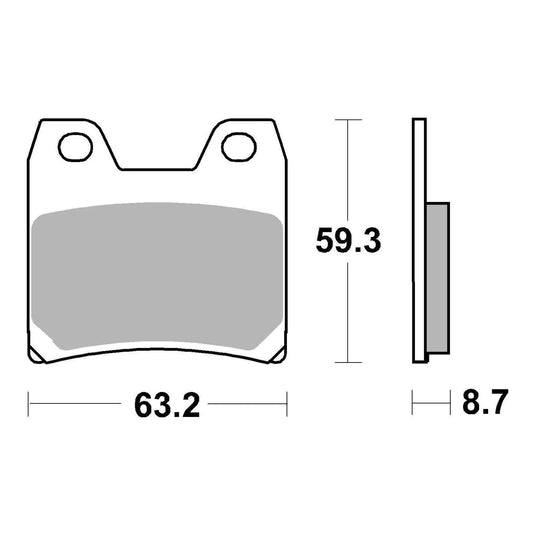 Brembo Prime Sinter Rear Brake Pads 07YA40SP