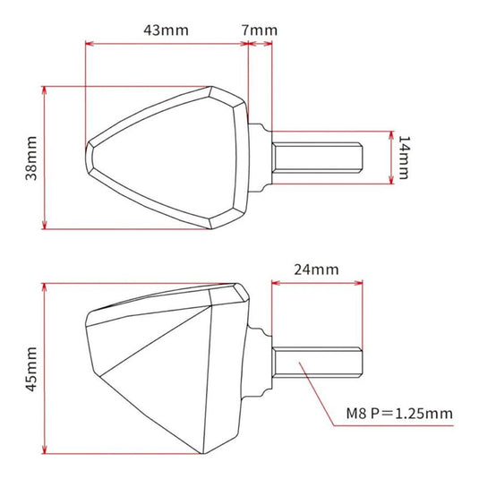 DRC 601 LED FLASHER 12V ORANGE 2PCS