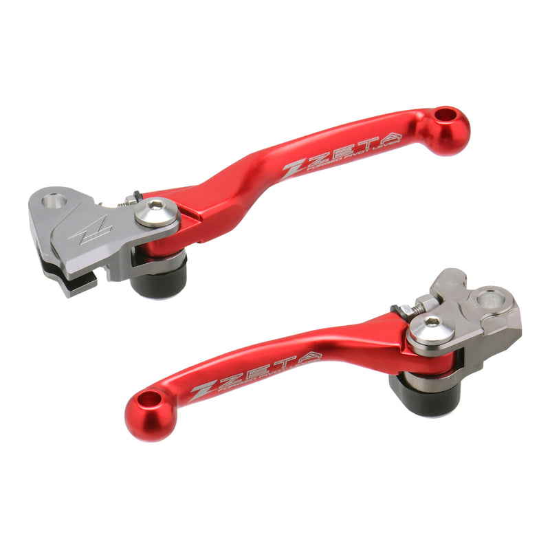 Load image into Gallery viewer, Zeta Pivot Lever Set FP - Kawasaki - Red

