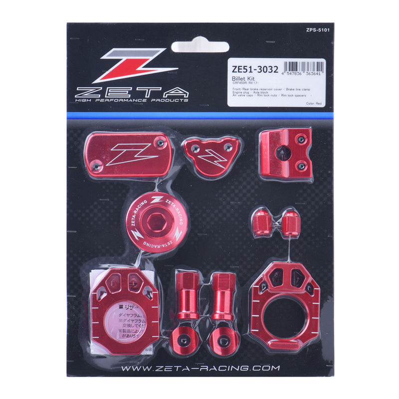 Load image into Gallery viewer, Zeta Billet Kit CRF450R/RX - Red
