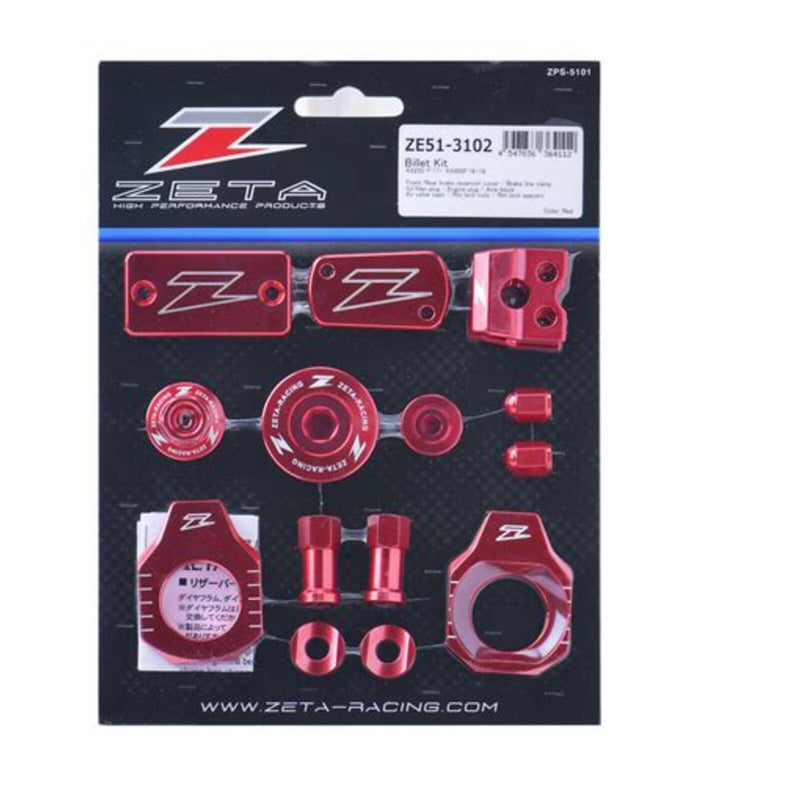 Load image into Gallery viewer, Zeta Billet Kit KX250/450F - Red
