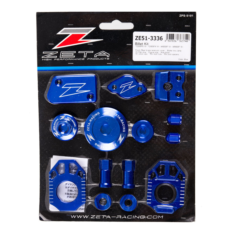 Load image into Gallery viewer, Zeta Billet Kit YZ250/450FX - Blue
