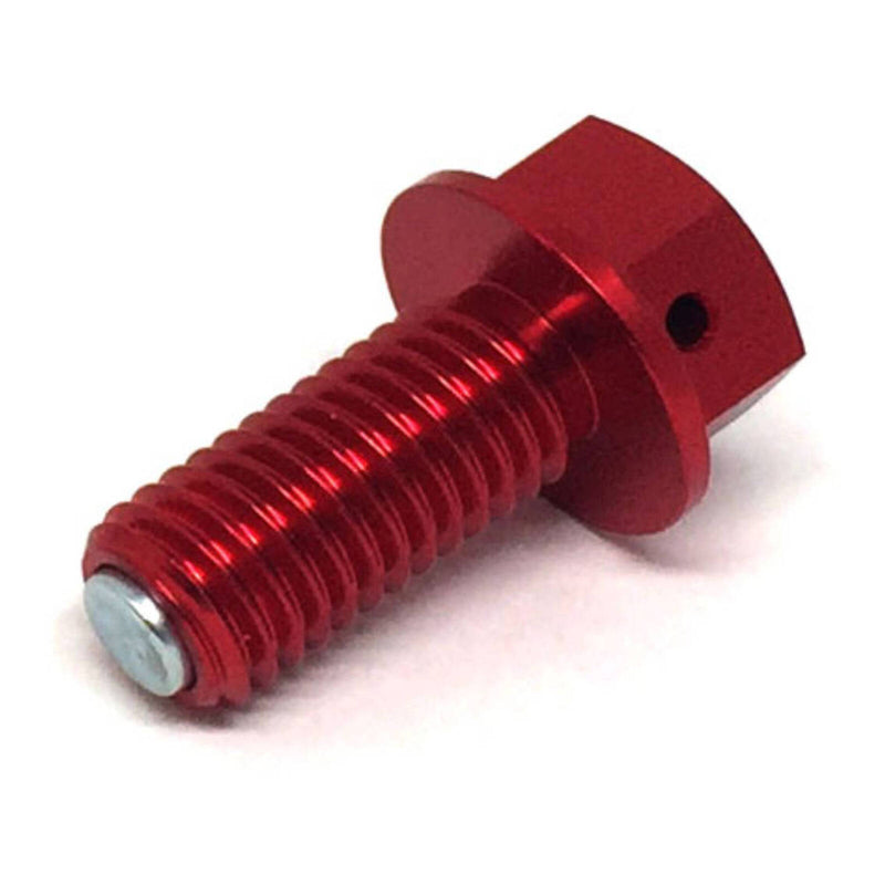 Load image into Gallery viewer, Zeta Magnetic Drain Bolt M10x1.5x22 - Red
