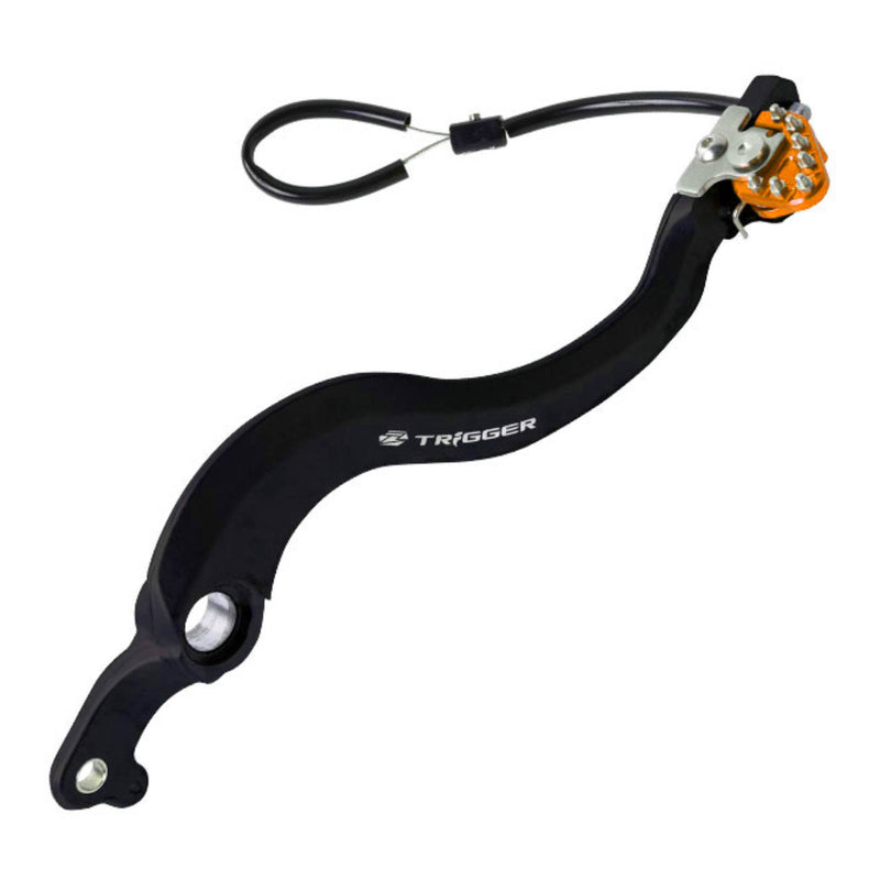 Load image into Gallery viewer, Zeta Trigger Brake Pedal KTM EXC/SX, 'Husqvarna. Orange W/BEARING
