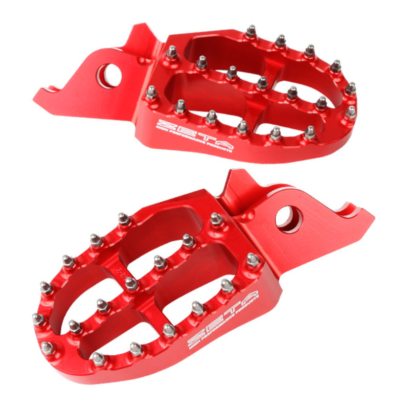 Load image into Gallery viewer, Zeta Aluminium Footpegs CRF250-450 / CRF250L M-Rally - Red
