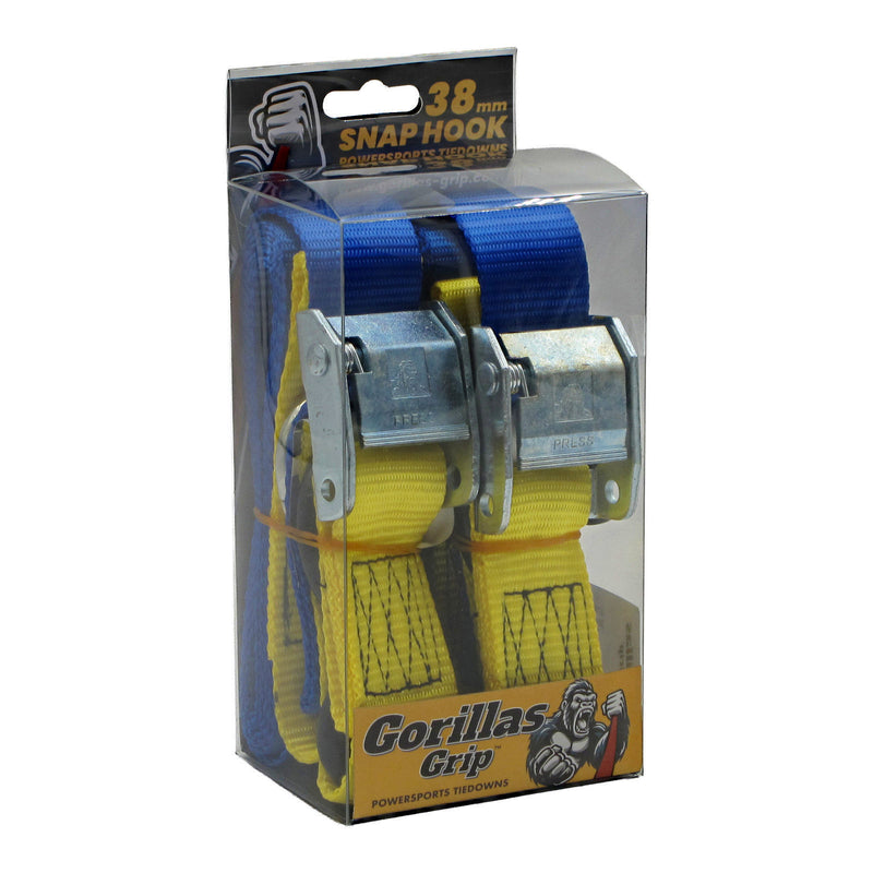 Load image into Gallery viewer, Gorillas Grip Tie Down 38mm S / HK Blue / Yellow Loop
