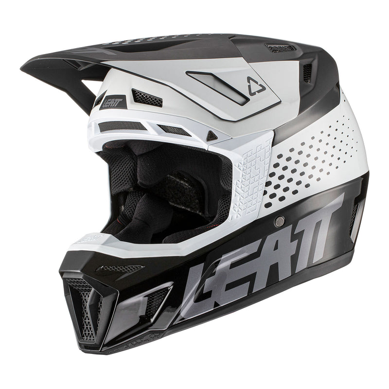 Load image into Gallery viewer, Leatt 2022 8.5 Helmet &amp; Goggle Kit - Black / White
