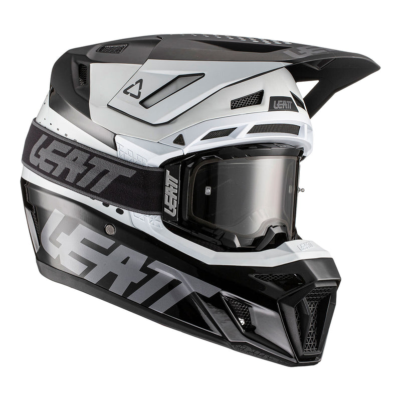 Load image into Gallery viewer, Leatt 2022 8.5 Helmet &amp; Goggle Kit - Black / White
