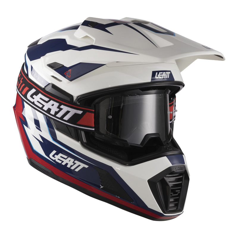Load image into Gallery viewer, Leatt 7.5 ADV Helmet Kit - Royal Blue / Red
