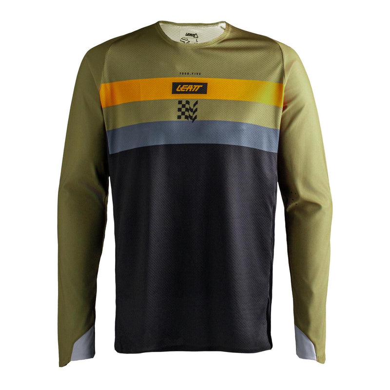Load image into Gallery viewer, Leatt 4.5 Enduro Jersey - Striped Khaki Brown
