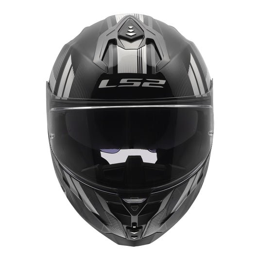 LS2 FF817 Challenger II Nitro Helmet - Black / Grey
