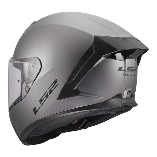 LS2 FF820 Rapid III Solid Helmet - Matte Titanium