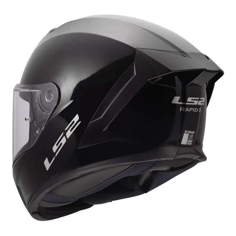 Load image into Gallery viewer, LS2 FF820 Rapid III Solid Helmet - Gloss Black
