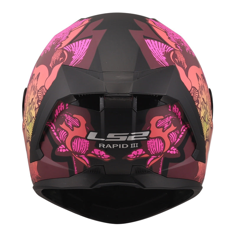 Load image into Gallery viewer, LS2 FF820 Rapid III Popppies Helmet - Black / Pink
