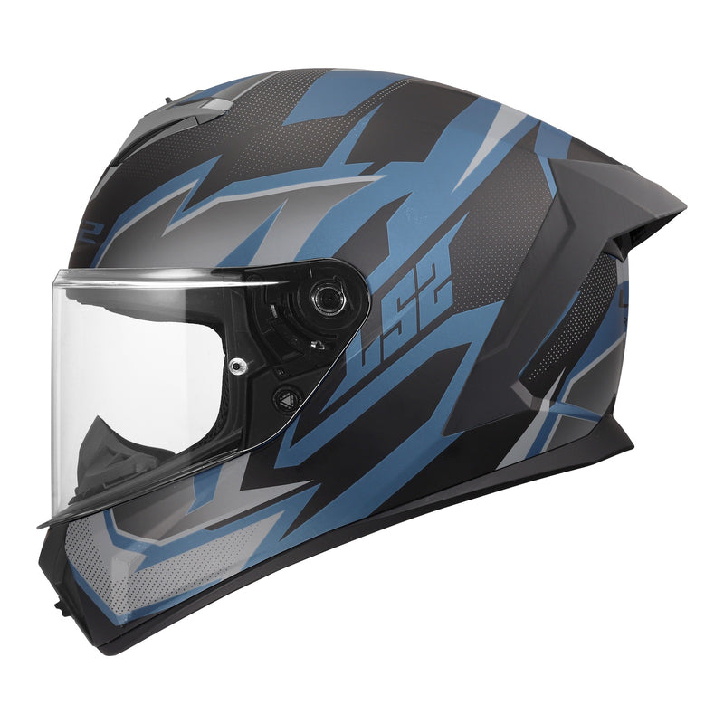 Load image into Gallery viewer, LS2 FF820 Rapid III Xtrem Helmet - Black / Blue Petrol
