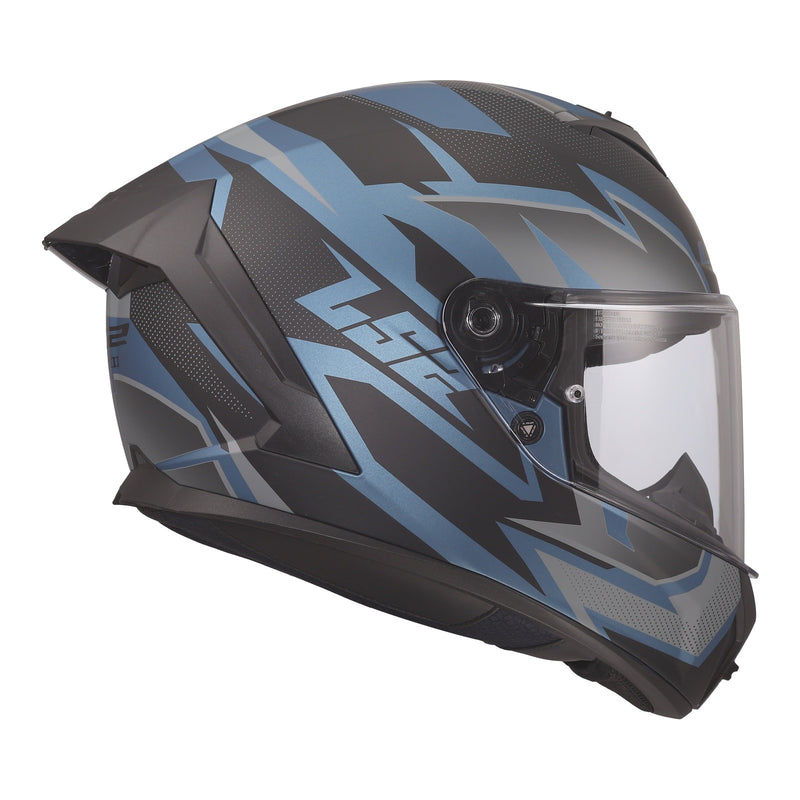 Load image into Gallery viewer, LS2 FF820 Rapid III Xtrem Helmet - Black / Blue Petrol
