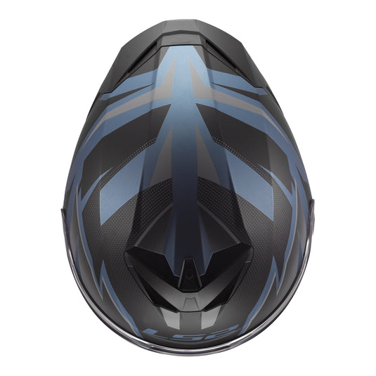 LS2 FF820 Rapid III Xtrem Helmet - Black / Blue Petrol