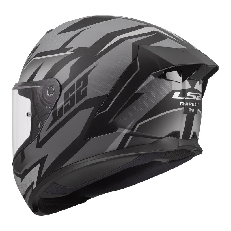 Load image into Gallery viewer, LS2 FF820 Rapid III Xtrem Helmet - Black / Grey
