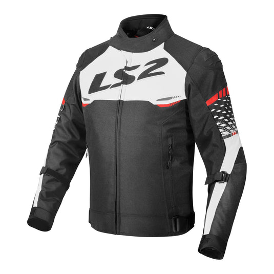 LS2 Apex Evo Kids Jacket - Black/White/Red (L)