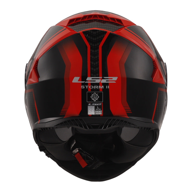 Load image into Gallery viewer, LS2 FF800 Storm II Tracker Helmets - Black / Red 06
