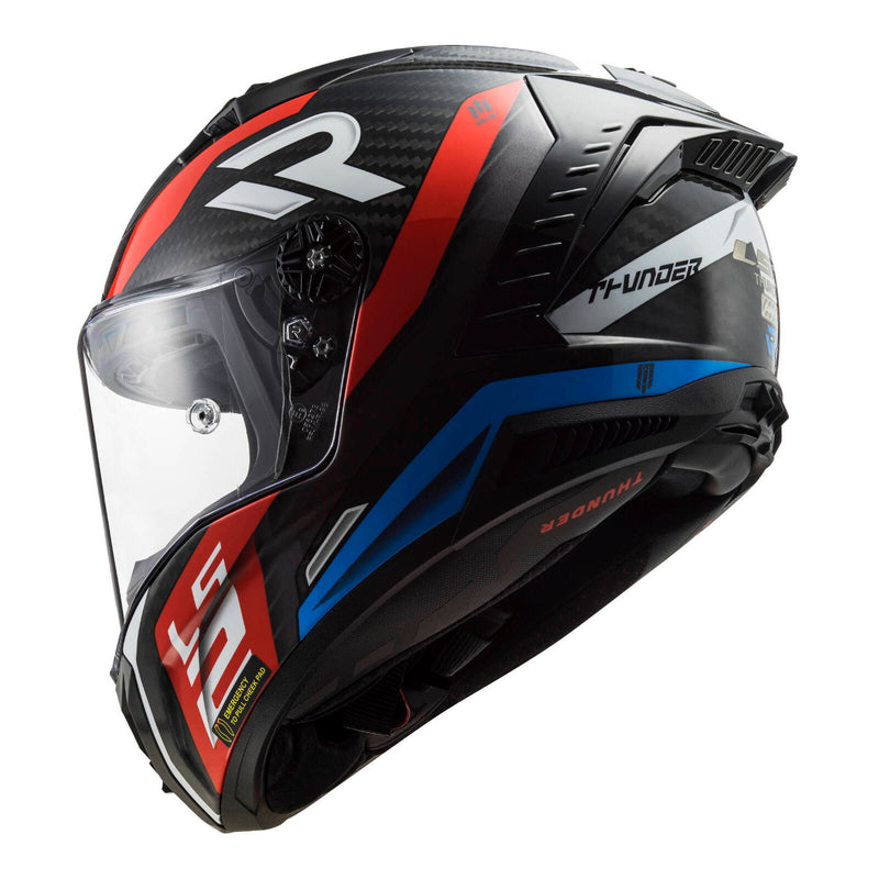 Load image into Gallery viewer, LS2 FF805C Thunder Carbon Supra Helmet - Red / Blue

