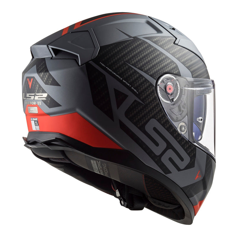 Load image into Gallery viewer, LS2 FF811 Vector II Splitter Helmets - Matte Titanium / Red
