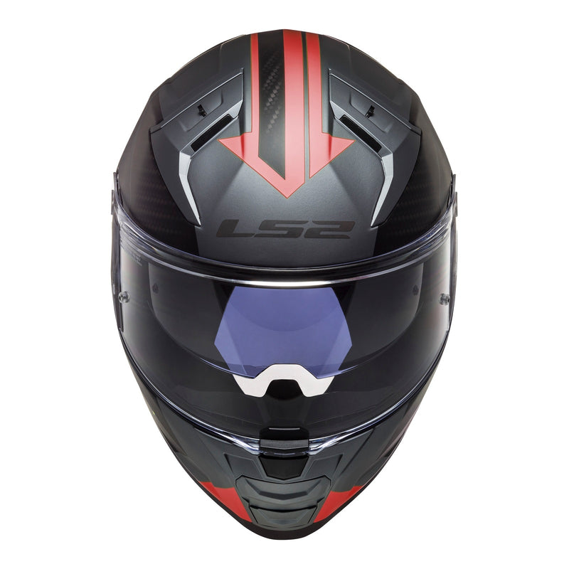 Load image into Gallery viewer, LS2 FF811 Vector II Splitter Helmets - Matte Titanium / Red
