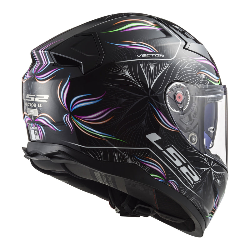 Load image into Gallery viewer, LS2 FF811 Vector II Tropical Helmet - Black / White
