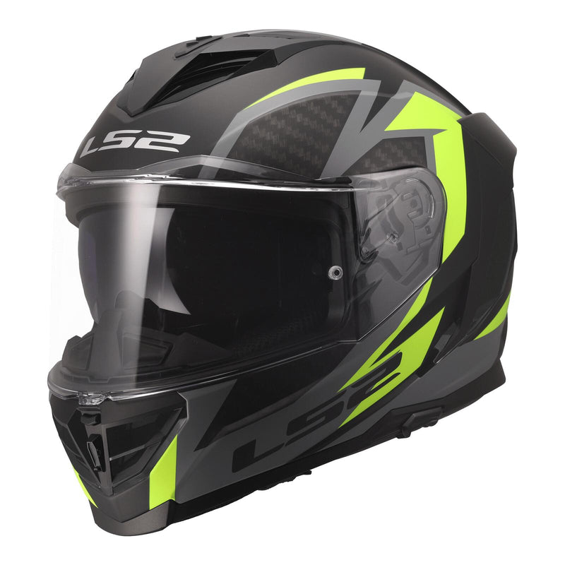 Load image into Gallery viewer, LS2 FF818 Storm III Dynamo Helmet - Black / Hi-Vis Yellow
