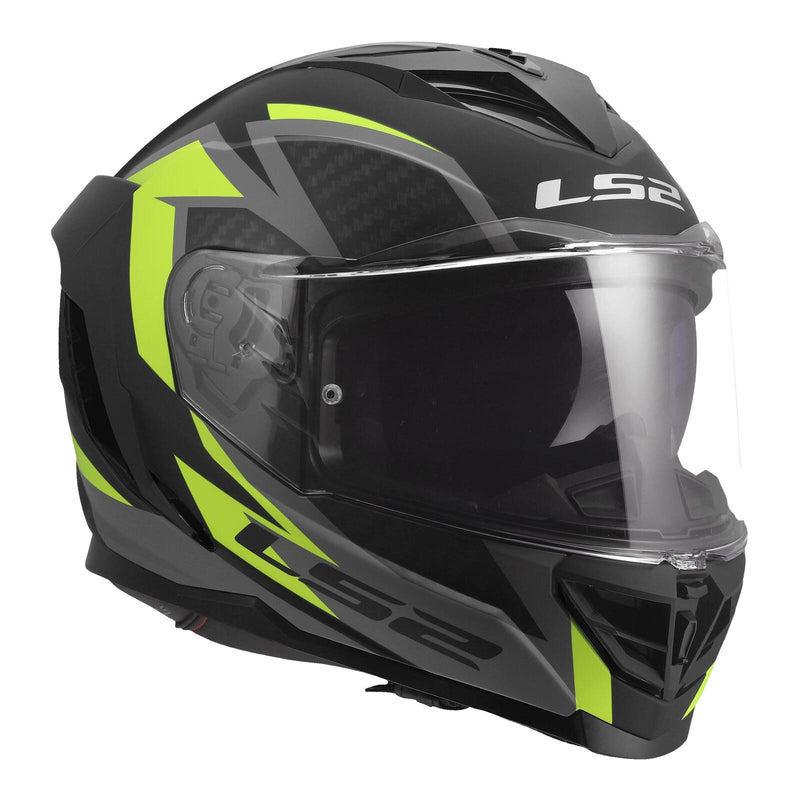 Load image into Gallery viewer, LS2 FF818 Storm III Dynamo Helmet - Black / Hi-Vis Yellow
