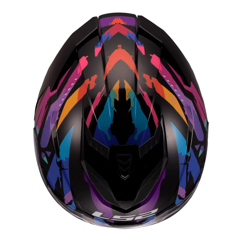 Load image into Gallery viewer, LS2 FF818 Storm III Kaos Helmet - Black / Purple
