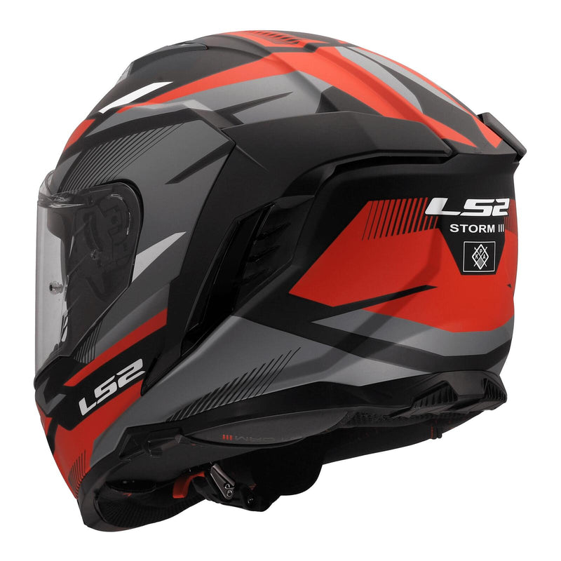 Load image into Gallery viewer, LS2 FF818 Storm III Komai Helmet - Black / Red
