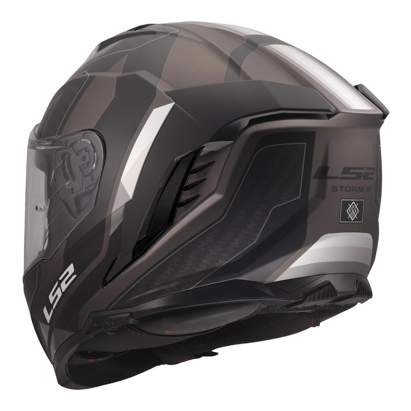 Load image into Gallery viewer, LS2 FF818 Storm III Sporty Helmet - Black / Grey
