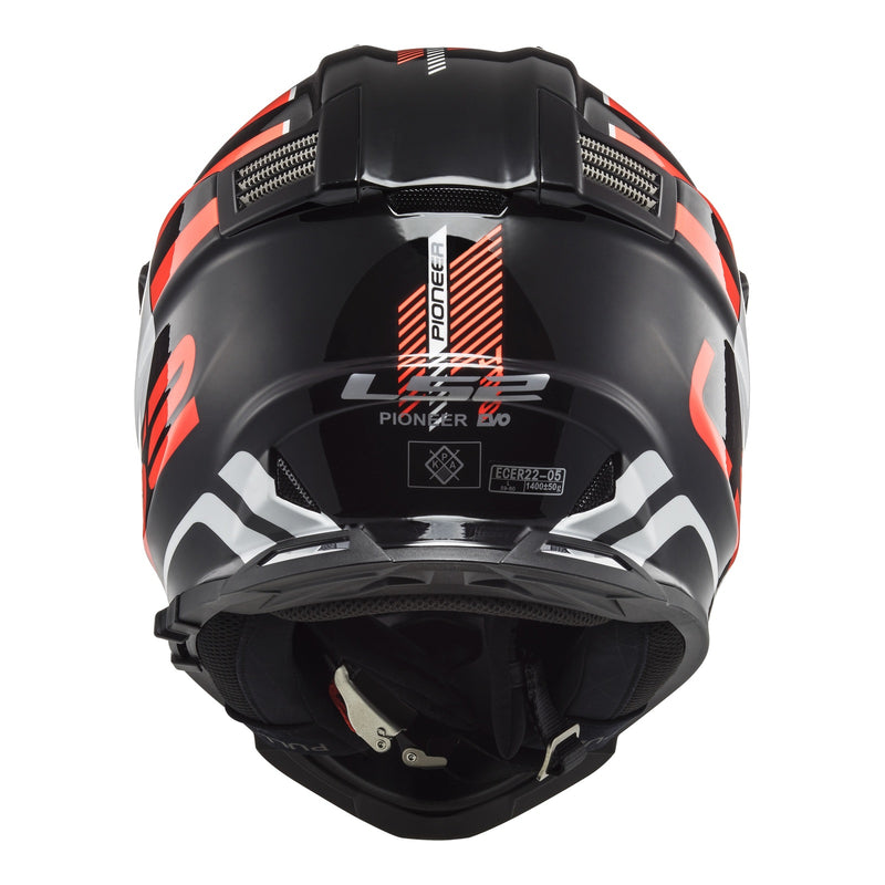 Load image into Gallery viewer, LS2 MX436 Pioneer Evo Adventurer Helmet - Black / White
