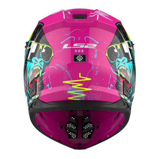 LS2 MX706J COZ Junior Gorilla Helmet - Gloss Purple 06