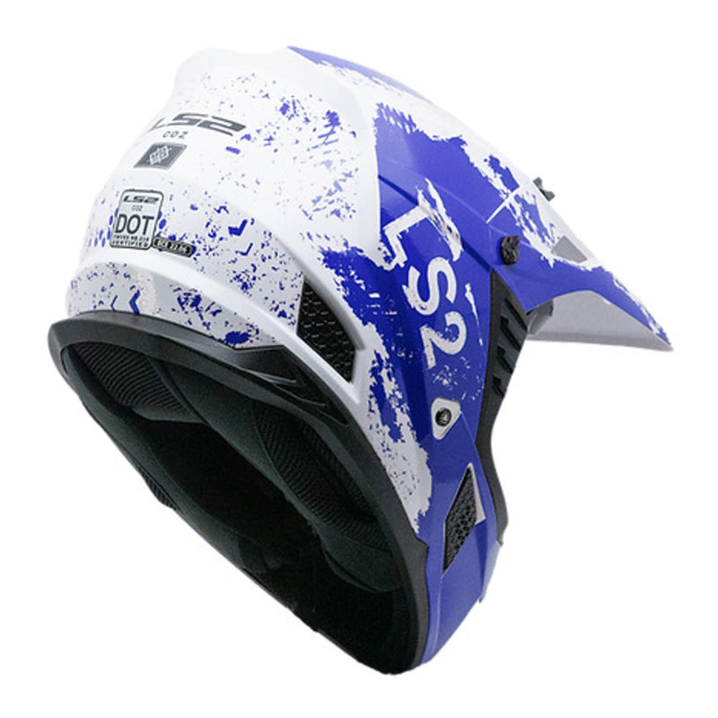 Load image into Gallery viewer, LS2 MX706J COZ Hyde Junior Helmet - Blue / White 06
