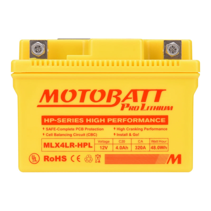 Load image into Gallery viewer, Motobatt Pro Lithium Battery MLX4LR-HPL *10 for Yam
