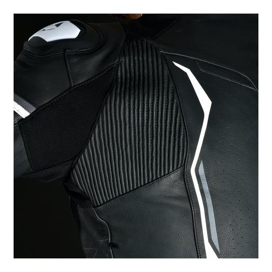 Oxford Nexus 1.0 Leather Men's Jacket - Stealth Black