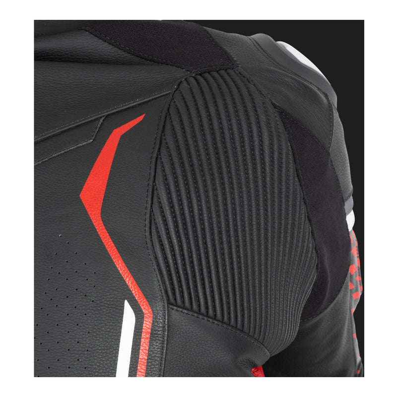 Load image into Gallery viewer, Oxford Nexus 1.0 Leather Men's Jacket - Black / Red
