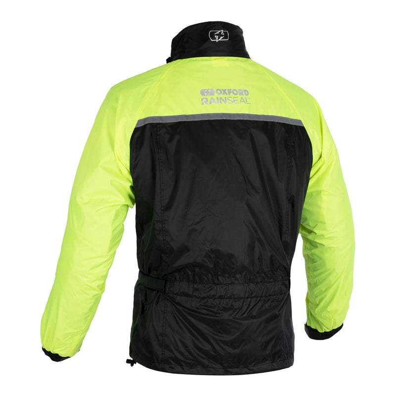 Load image into Gallery viewer, Oxford Rainseal Over Jacket - Black / Fluro
