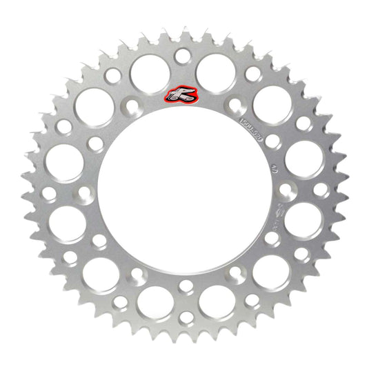 Renthal Rear Sprocket Silver 7075 Alloy T6 Grooved - Silver [Suzuki]