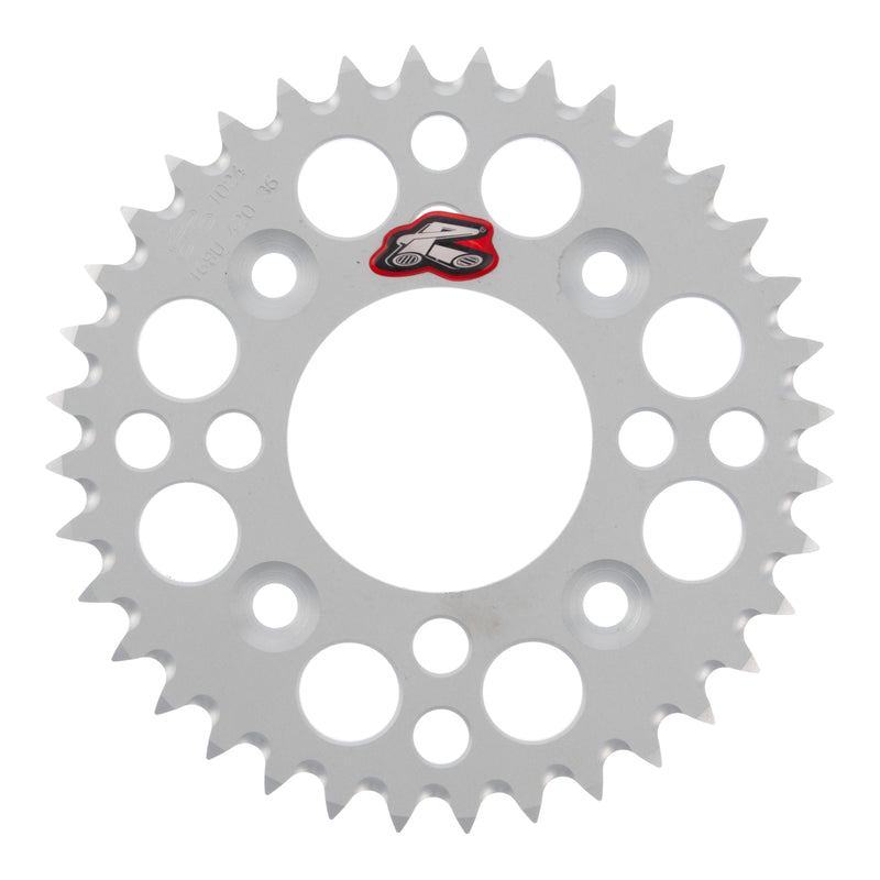 Load image into Gallery viewer, Renthal Sprocket Rear Silver 36T Alloy 7075 T6 Grooved Honda

