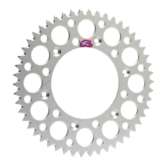 Renthal Sprocket Rear Silver 51T Alloy 7075 T6 Grooved Ultralight