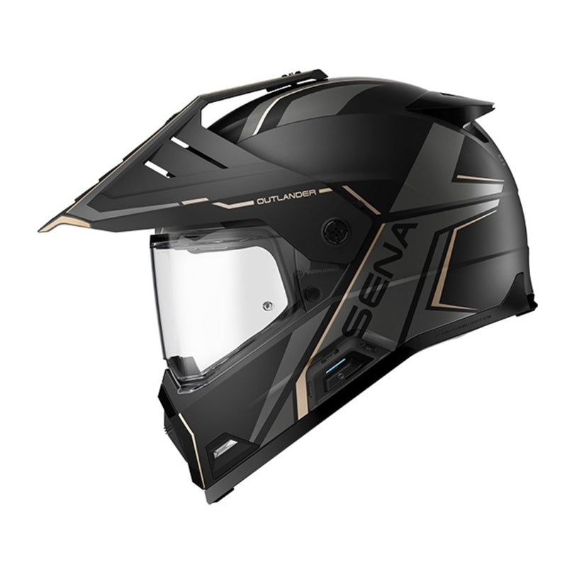Load image into Gallery viewer, Sena Outlander Smart ADV Dual-Sport Helmet - Matte Black
