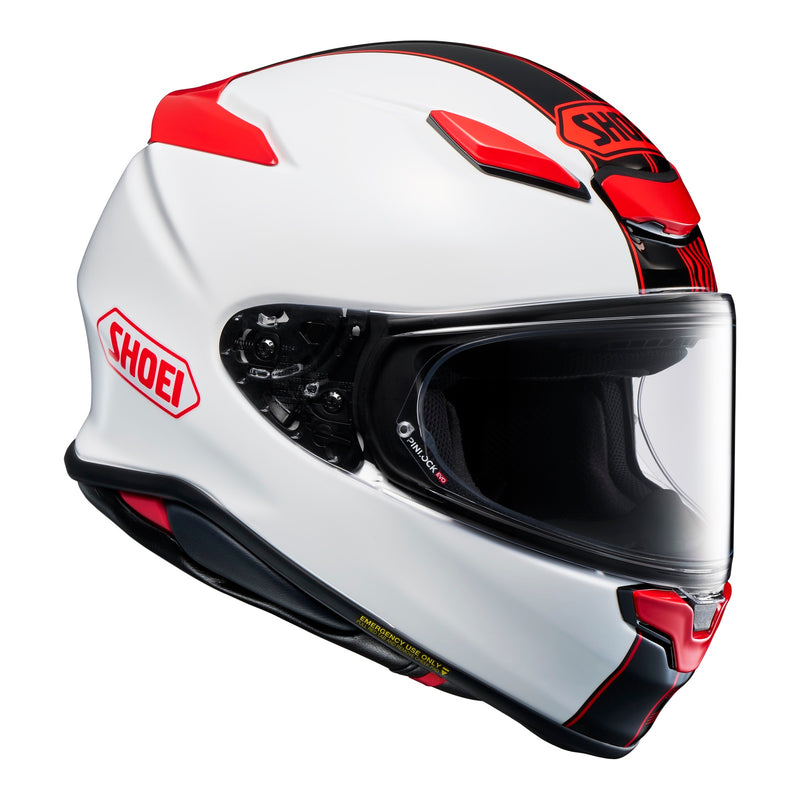 Load image into Gallery viewer, Shoei NXR2 Helmet - Beaut TC1 White / Black / Red
