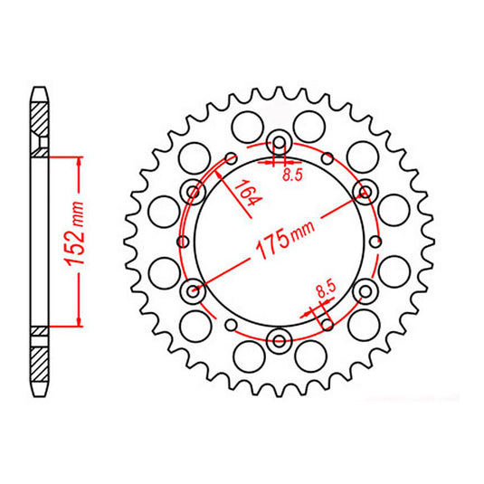 Sprocket Kit Yamaha TT250 R '96-'98 & '03-'04 - 520SO 14/44