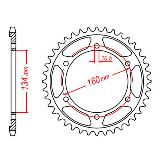 Sprocket Kit Honda CBR600RR '07-'11 - 525XRE 16/41
