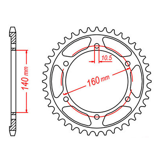 Sprocket Kit Kawasaki ZZR1100 '90-'92 - 530ZXW 17/45
